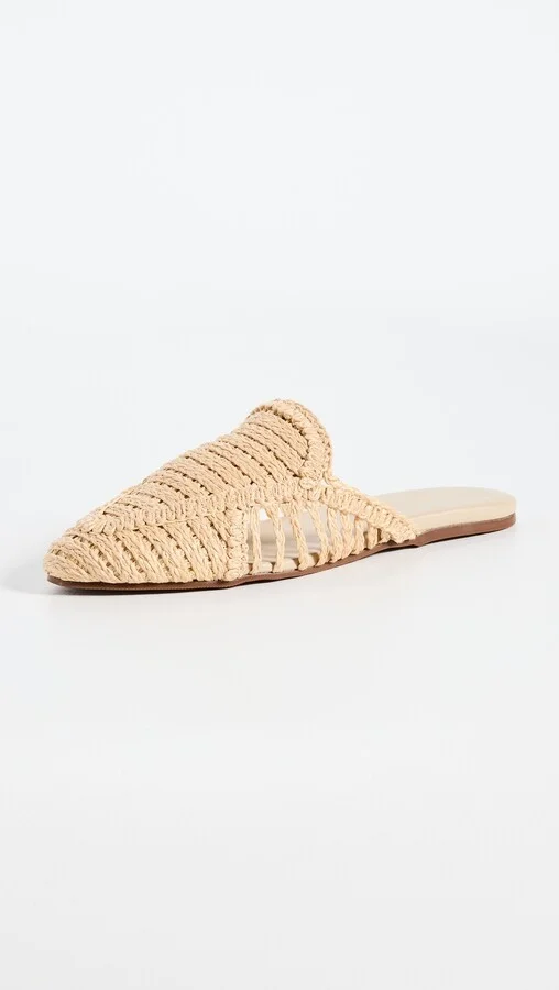 KAANAS Faya Woven Raffia Mules - Image 5