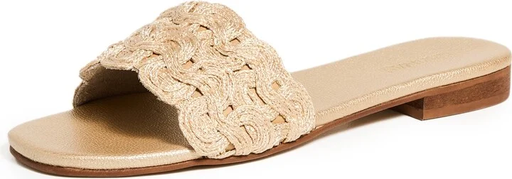 KAANAS Nash Textured Band Slip On Sandal