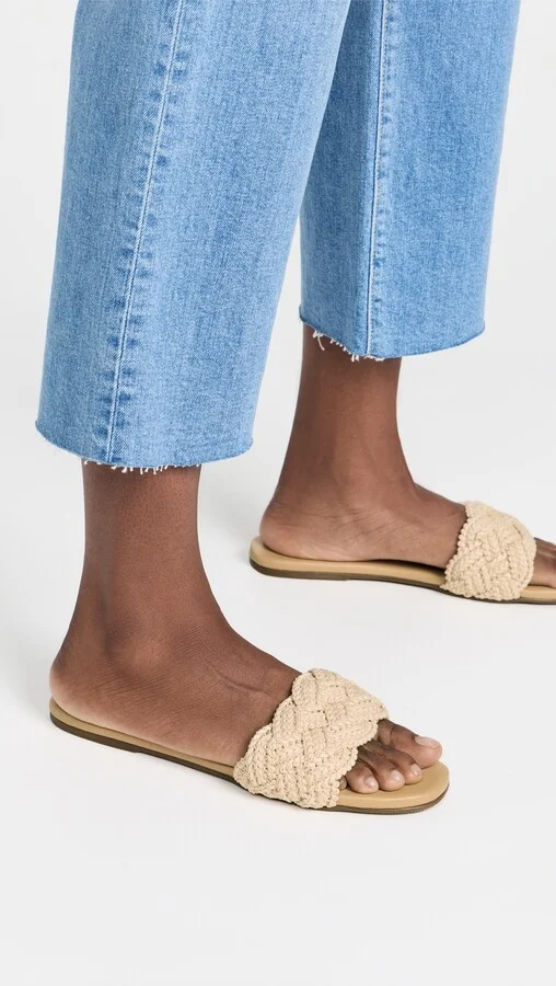 KAANAS Pansy Chunky Braided Slides - Image 5