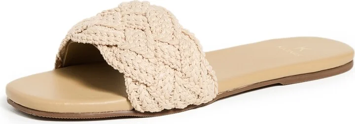 KAANAS Pansy Chunky Braided Slides
