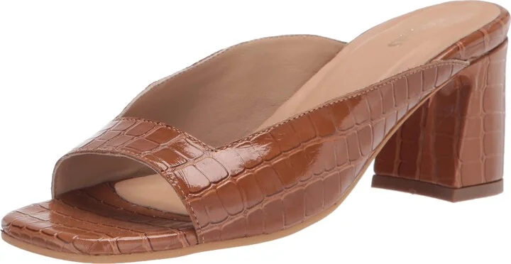 KAANAS womens Istanbul Lizzard Peep-Toe Heels