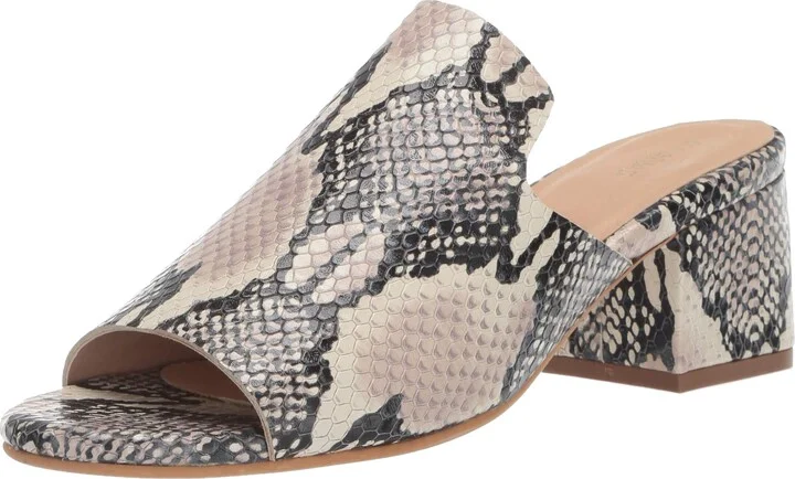 KAANAS Women's York Tassel Open Toe Slide Low Block Heel Pump