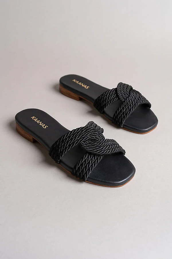Kaanaz Olas Infinity Corded Slide Sandals - Image 2