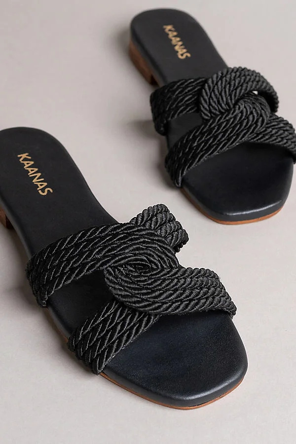 Kaanaz Olas Infinity Corded Slide Sandals - Image 3
