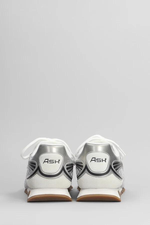 Kabuki Sneakers In Silver Suede And Fabric - Image 4