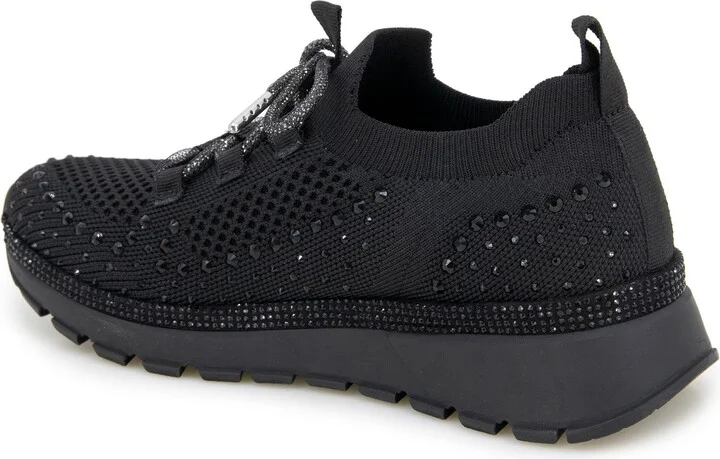 Kacey Rhinestone Knit Sneaker - Image 2