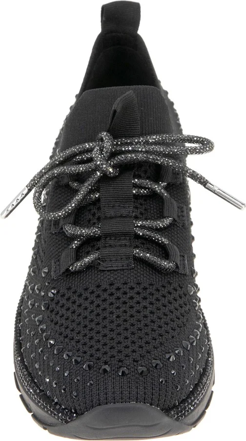 Kacey Rhinestone Knit Sneaker - Image 3