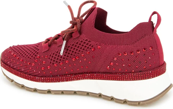 Kacey Rhinestone Knit Sneaker - Image 10