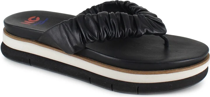 Kahlen Scrunched Platform Flip Flop
