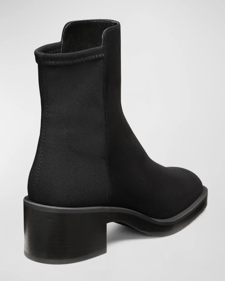Kaia Stretch Suede Ankle Booties - Image 2