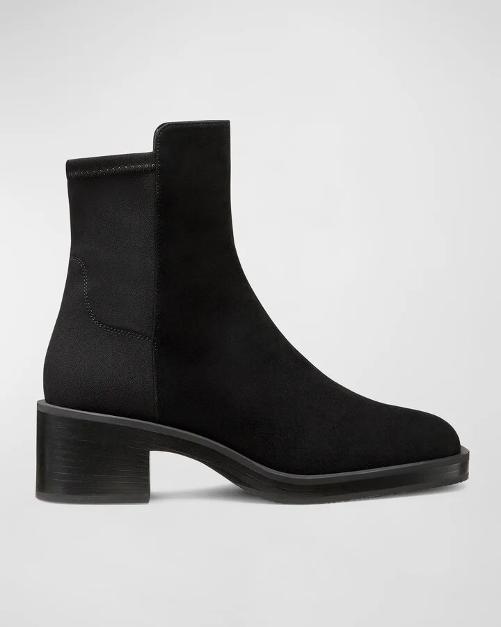 Kaia Stretch Suede Ankle Booties