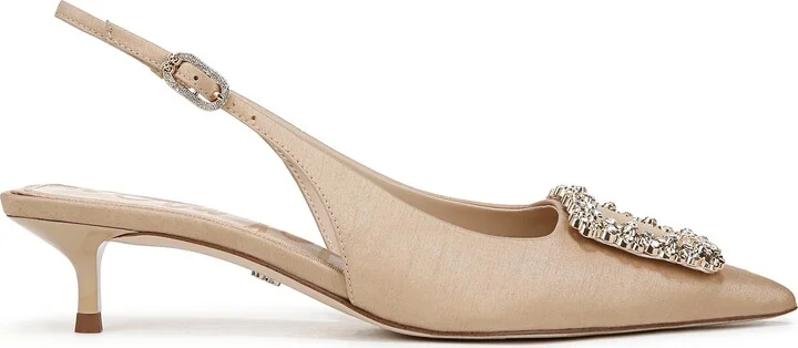 Kaitlyn Slingback Pointed Toe Kitten Heel Pump - Image 3