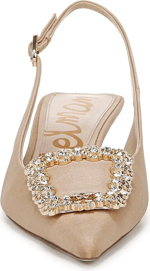 Kaitlyn Slingback Pointed Toe Kitten Heel Pump - Image 4
