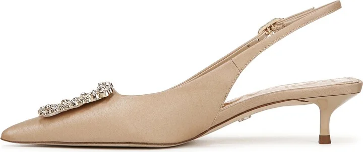 Kaitlyn Slingback Pointed Toe Kitten Heel Pump - Image 8