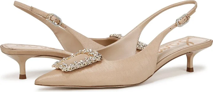 Kaitlyn Slingback Pointed Toe Kitten Heel Pump - Image 10
