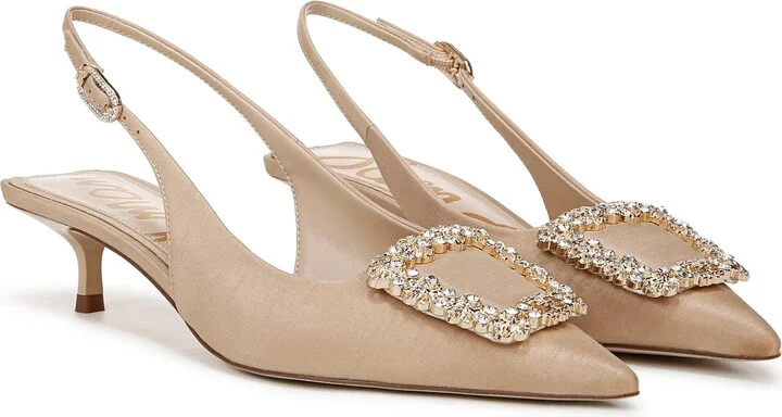 Kaitlyn Slingback Pointed Toe Kitten Heel Pump - Image 11
