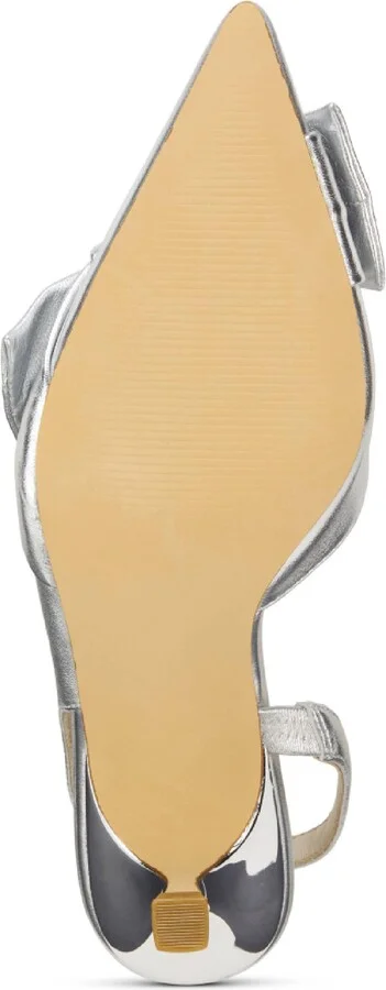 Kaleigh Bow Slingback Pointed Toe Kitten Heel Pump - Image 4