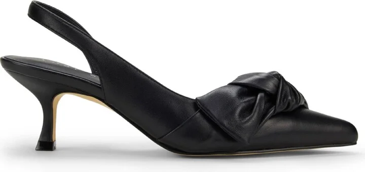 Kaleigh Bow Slingback Pointed Toe Kitten Heel Pump - Image 7