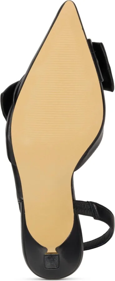Kaleigh Bow Slingback Pointed Toe Kitten Heel Pump - Image 8
