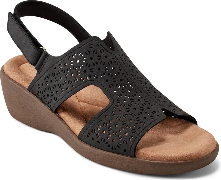 Kali Laser-Cut Slingback Sandal