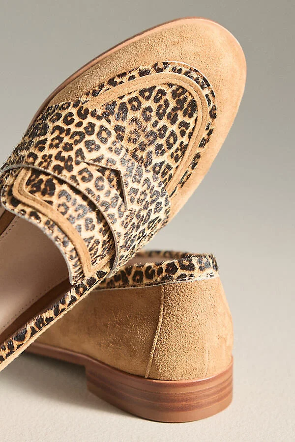 Kali Suede Leopard-Print Loafers - Image 3