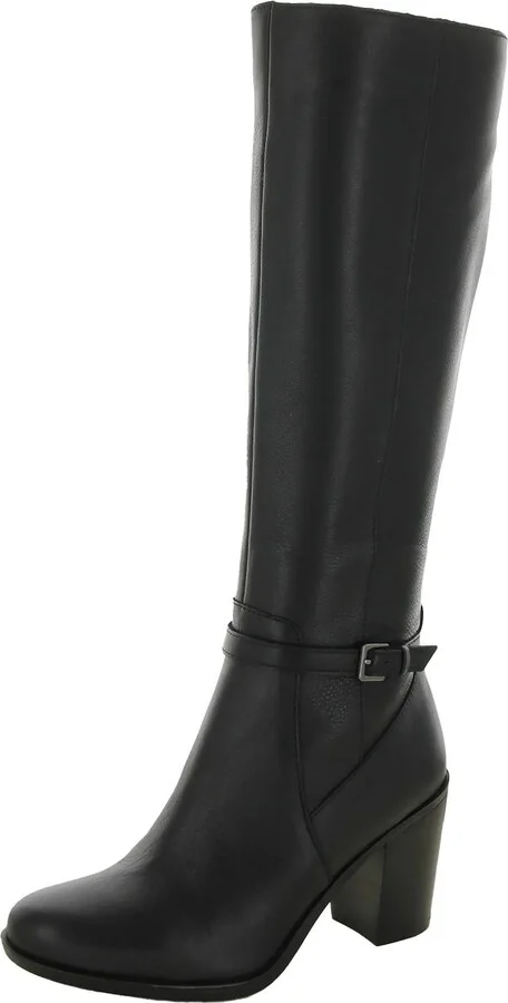 Kalina Womens Leather Narrow Calf Knee-High Boots
