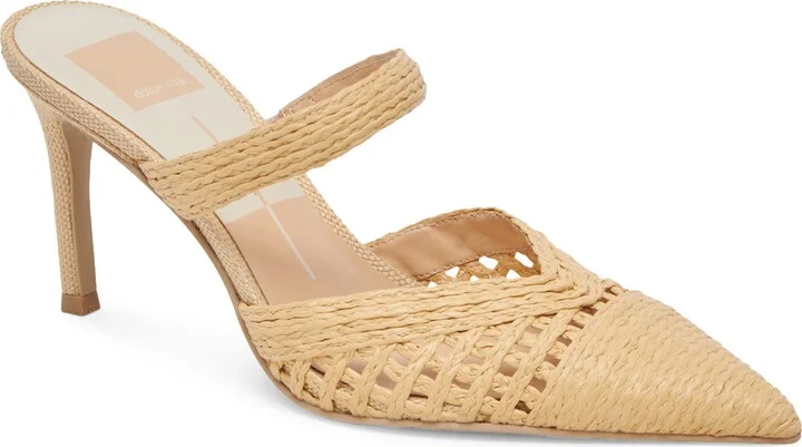 Kaline Pointed Toe Heeled Mule
