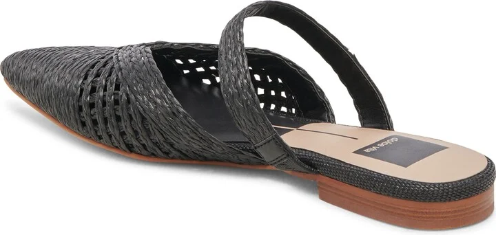 Kaline Raffia Pointed Toe Flat Mule - Image 2