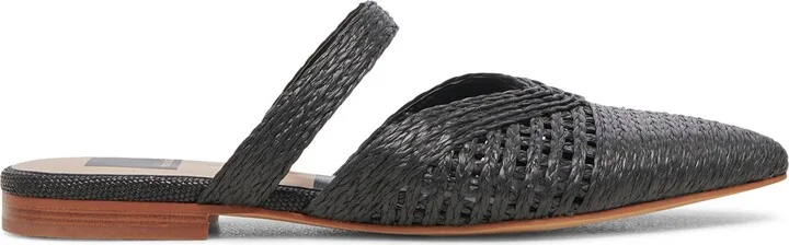 Kaline Raffia Pointed Toe Flat Mule - Image 3