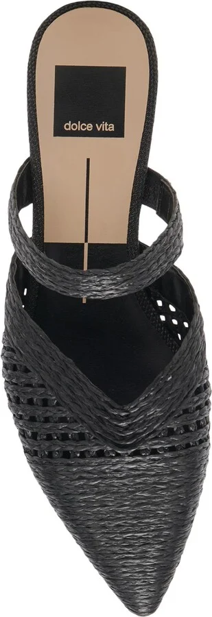 Kaline Raffia Pointed Toe Flat Mule - Image 5