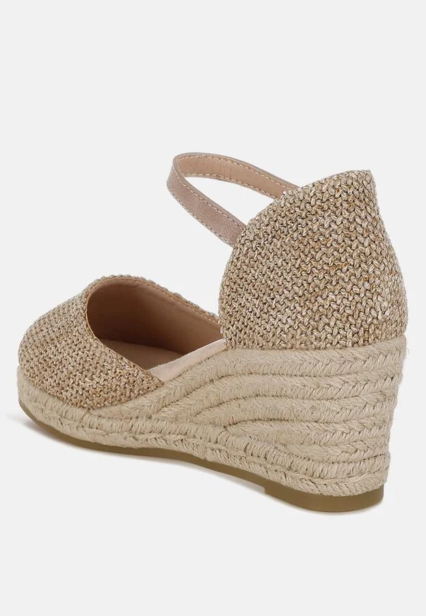 Kalista Raffia Woven Wedge Sandals - Image 3