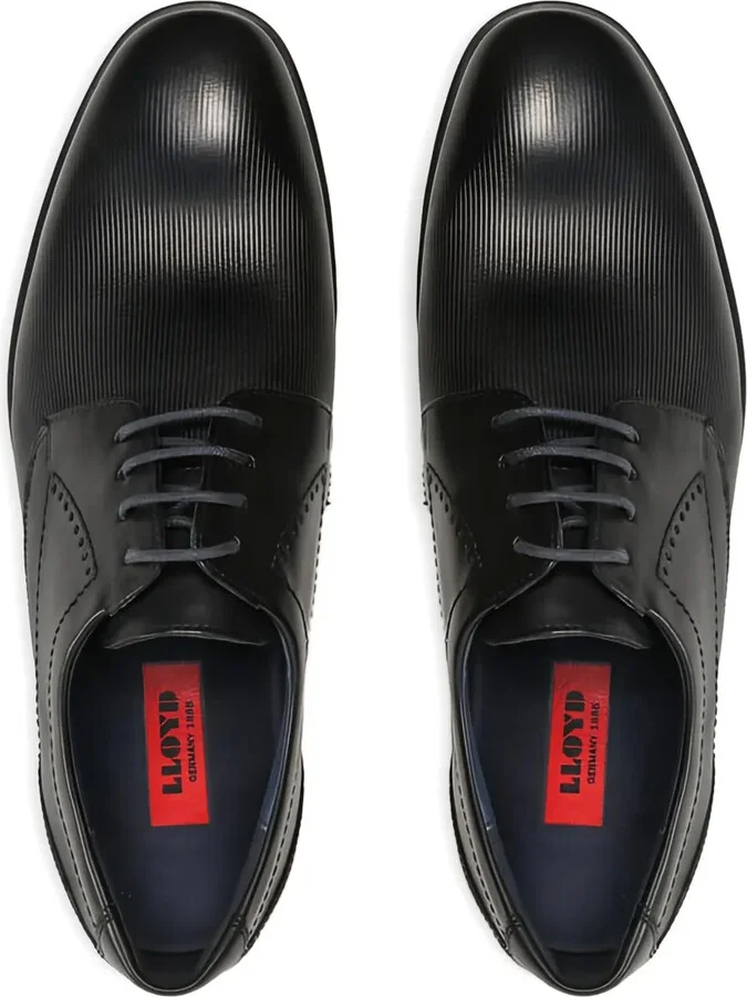 Kalmat textured leather lace-up Derby shoes - Image 4