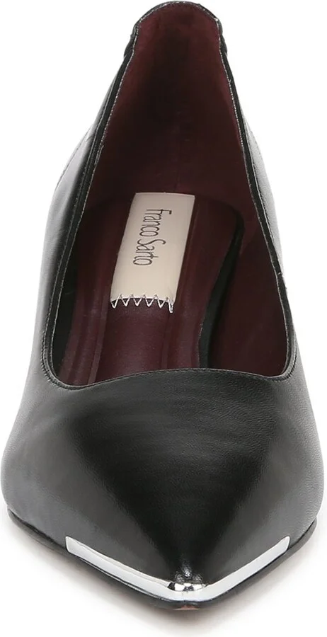 Kalsa Pointed Toe Kitten Heel Pump - Image 4