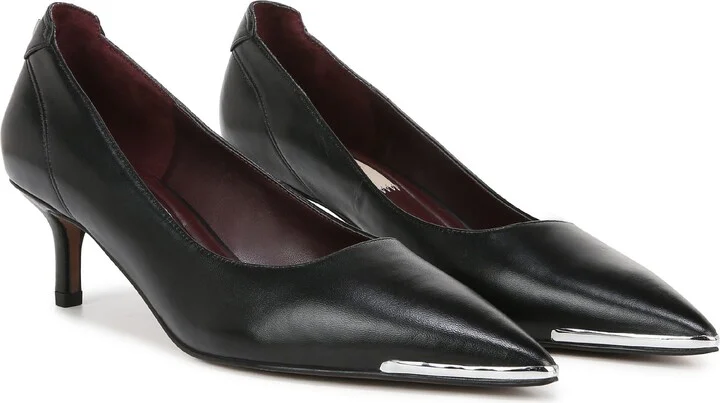 Kalsa Pointed Toe Kitten Heel Pump - Image 8