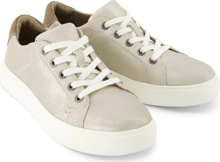 Kameron Champagne Metallic Suede Sneaker - Image 4