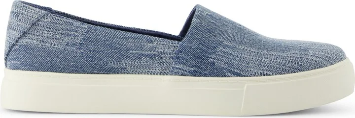 Kameron Slip On Sneaker Dark Sky Textured Denim