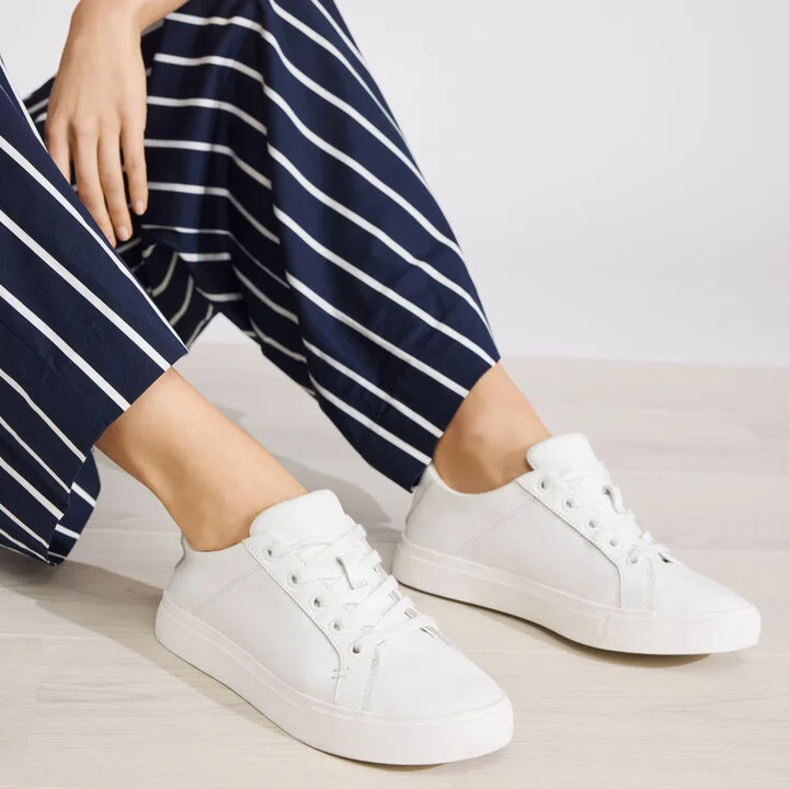Kameron White Leather Sneaker - Image 2