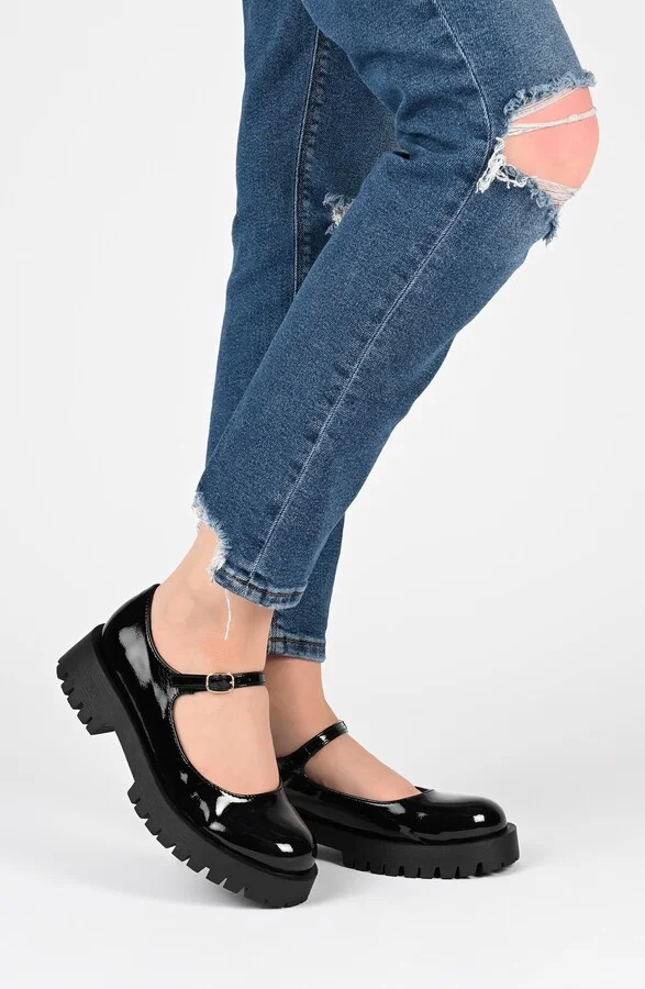 Kamie Mary Jane Platform Flat - Image 11