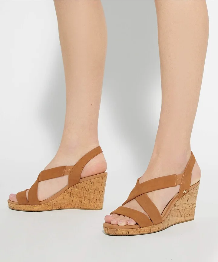 Kamies Slingback Platform Wedge Sandal