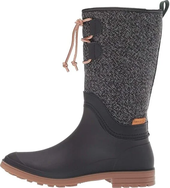 Kamik Abigail Women's Boots Black/White : 5 B - Medium, Textile - Image 7