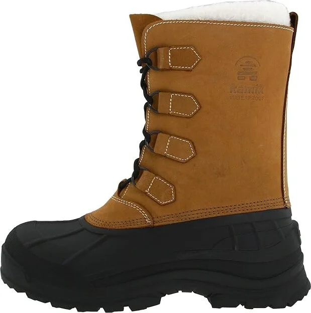 Kamik Alborg Men's Cold Weather Boots Tan : 10 D - Medium, Leather/Nubuck/Rubber - Image 7