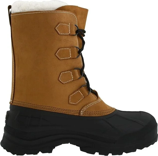 Kamik Alborg Men's Cold Weather Boots Tan : 10 D - Medium, Leather/Nubuck/Rubber - Image 8