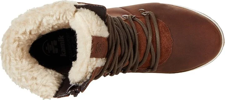 Kamik Ariel F Women's Shoes Cognac : 6 B - Medium, Suede/Leather - Image 2
