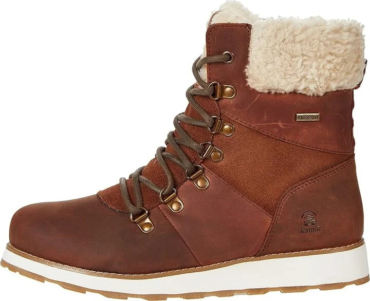 Kamik Ariel F Women's Shoes Cognac : 6 B - Medium, Suede/Leather - Image 6