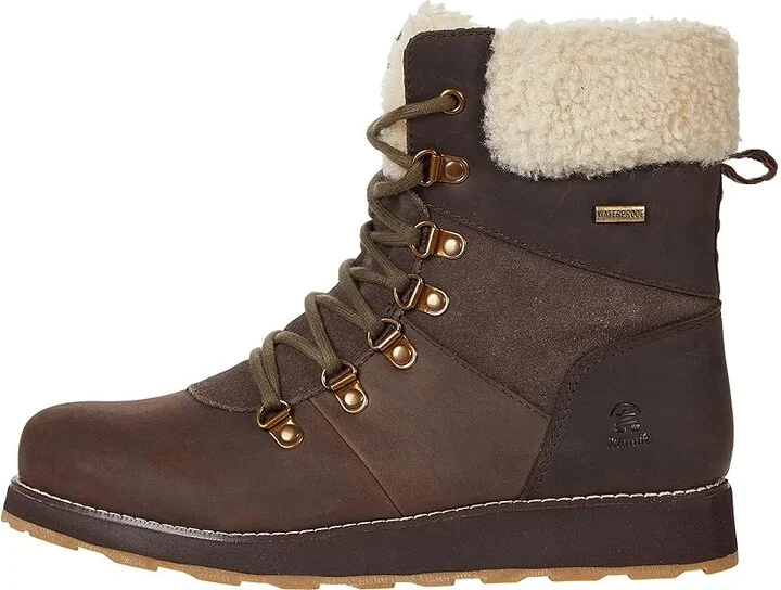 Kamik Ariel F Women's Shoes Dark Brown : 6 B - Medium, Suede/Leather - Image 6