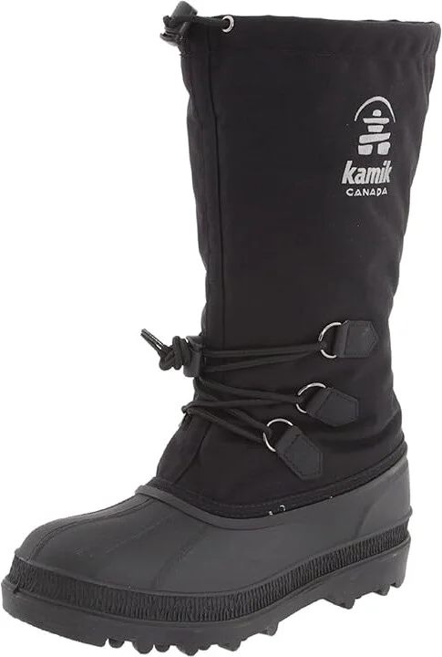 Kamik Canuck Men's Cold Weather Boots Black : 9 D - Medium, Rubber/Textile - Image 2