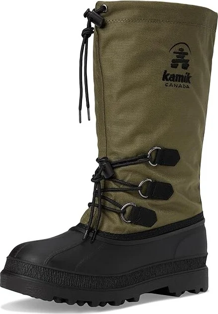 Kamik Canuck Men's Cold Weather Boots Dark Olive : 12 D - Medium, Rubber/Textile - Image 5