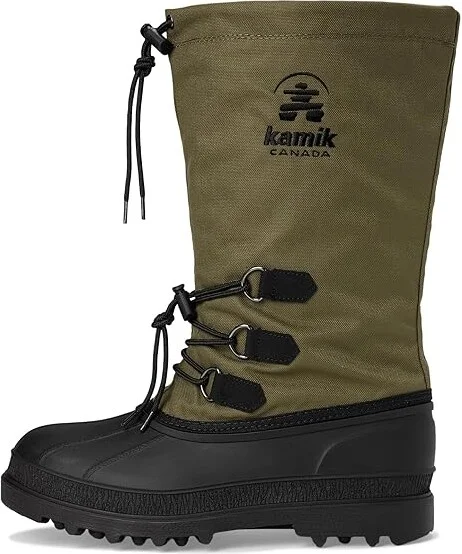 Kamik Canuck Men's Cold Weather Boots Dark Olive : 12 D - Medium, Rubber/Textile - Image 6