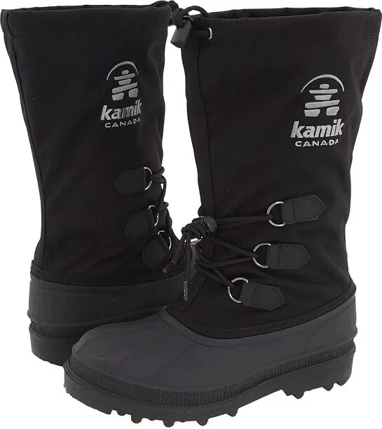 Kamik Canuck Women's Cold Weather Boots Black : 6 B - Medium, Rubber/Textile