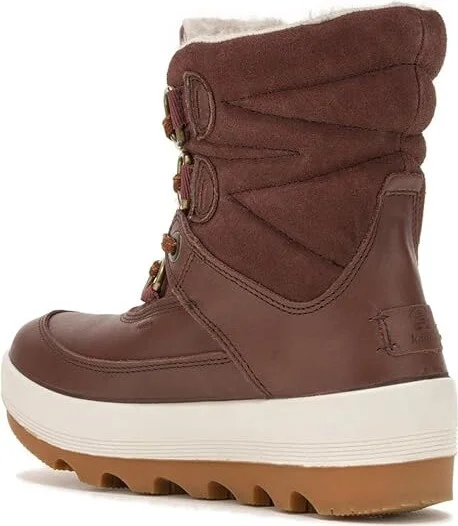 Kamik Celeste Mid Women's Shoes Dark Brown : 7 B - Medium, Leather/Suede - Image 4